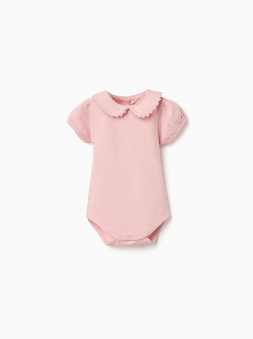 Body in cotone con colletto Peter Pan - Kiabi