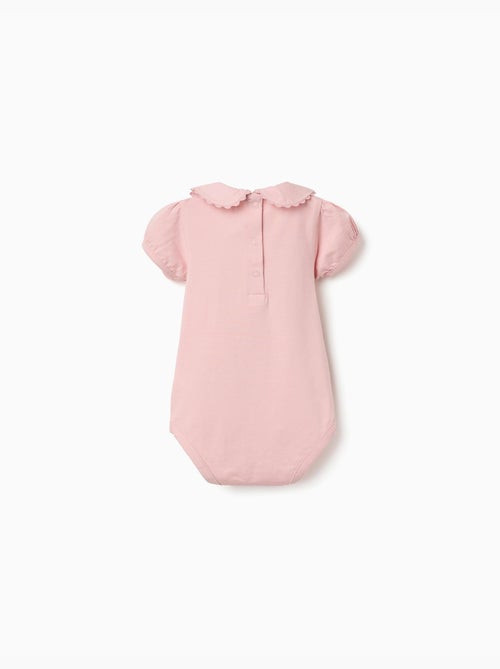 Body in cotone con colletto Peter Pan - Kiabi