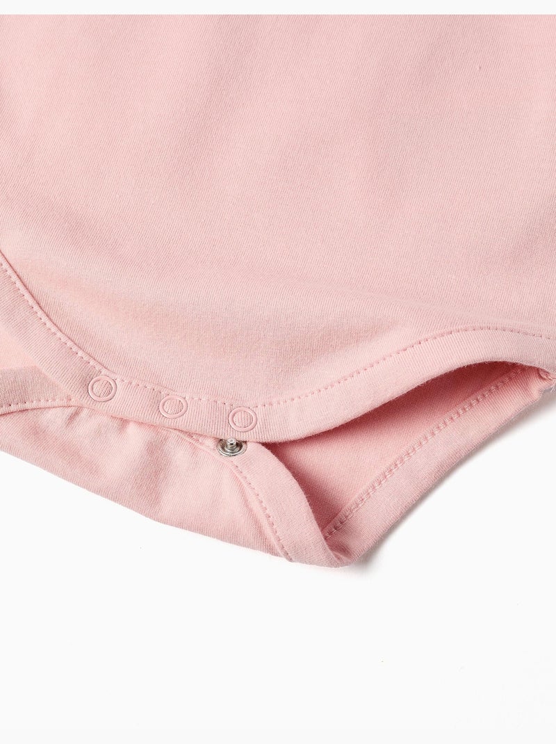 Body in cotone con colletto Peter Pan Rosa chiaro - Kiabi