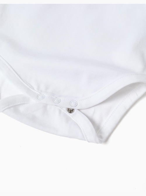 Body in cotone con colletto ricamato - Kiabi