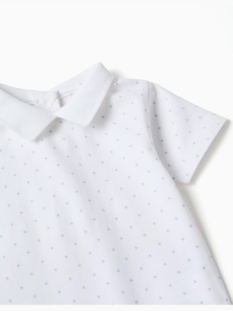 Body in cotone con motivo Bianco - Kiabi