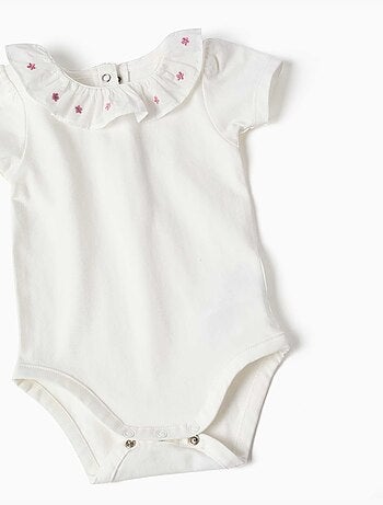Body in cotone e abito a salopette