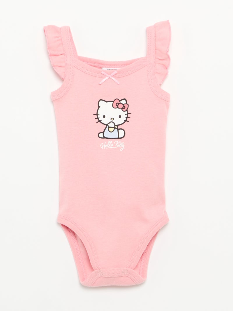 Body in cotone 'Hello Kitty' Rosa - Kiabi