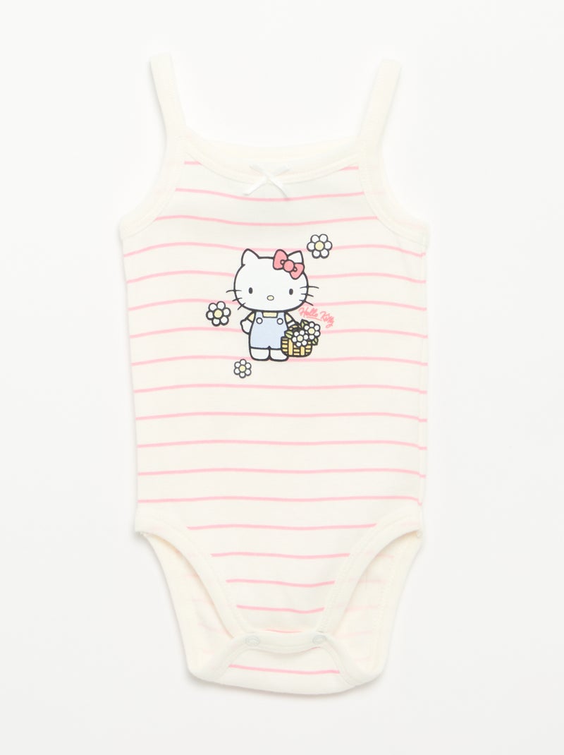 Body in cotone 'Hello Kitty' Rosa - Kiabi