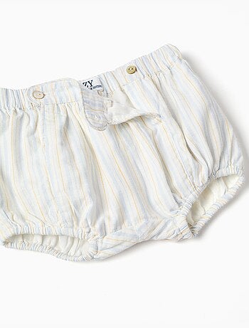 Body in cotone + pantaloncini a righe B&S