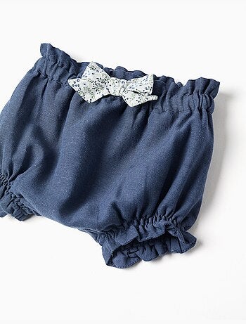 Body in cotone + pantaloncini con volant You&Me