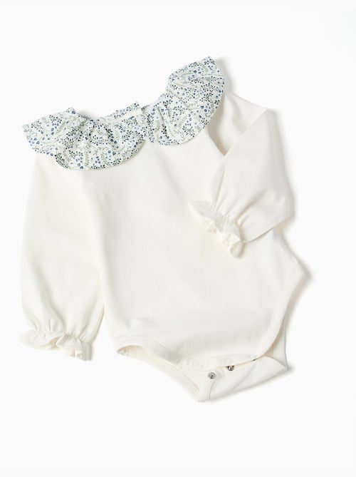 Body in cotone + pantaloncini con volant You&Me - Kiabi