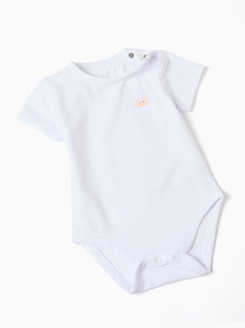 Body in cotone + tuta a righe - Kiabi