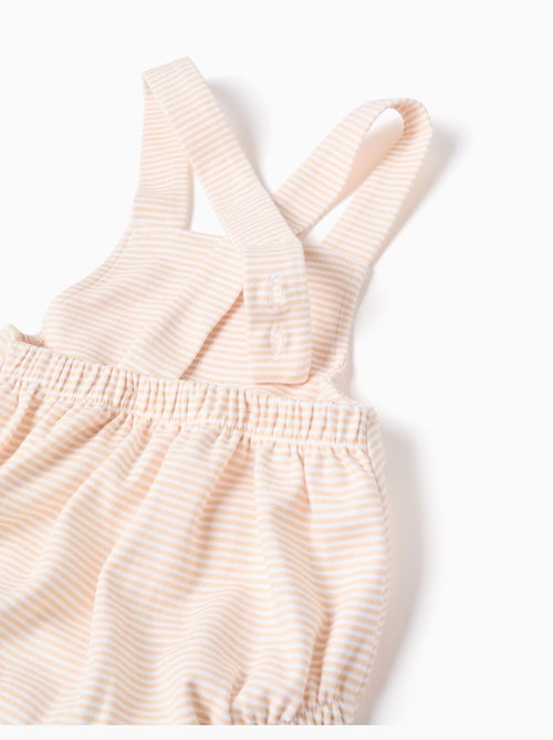 Body in cotone + tuta a righe - Kiabi