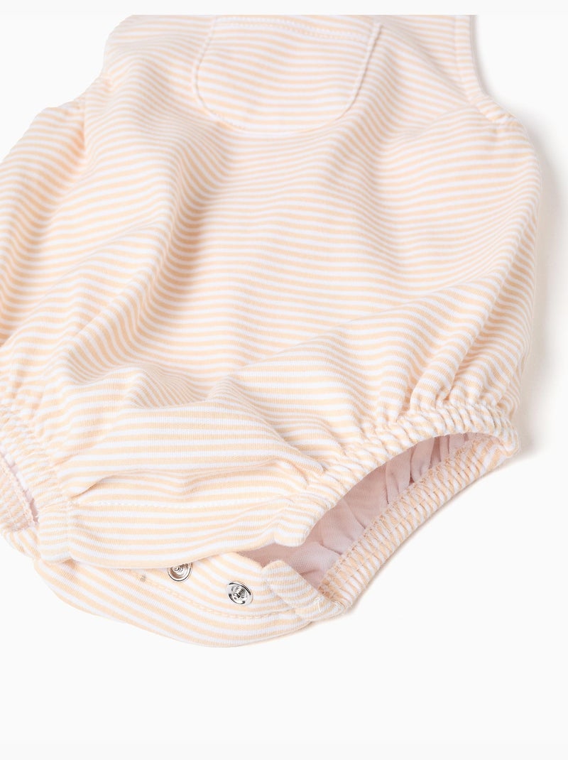 Body in cotone + tuta a righe Bianco - Kiabi