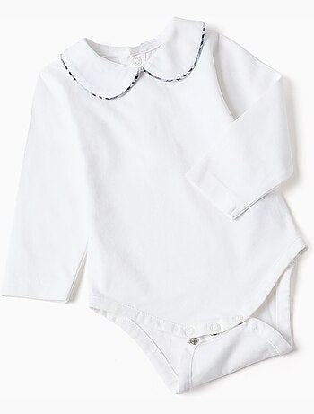 Body in cotone + tutina a quadri b&s