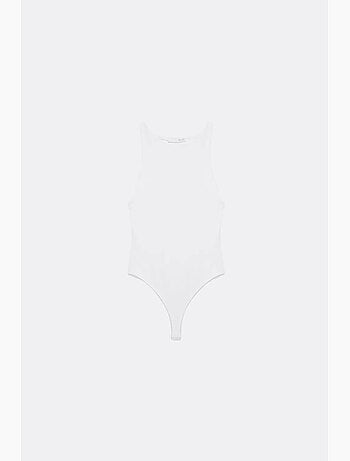 Body in jersey slim fit con scollo all’americana dilvin