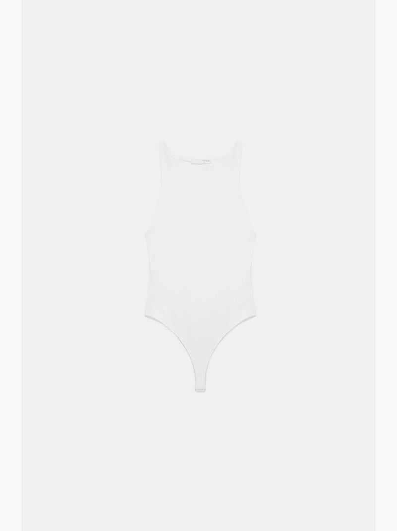 Body in jersey slim fit con scollo all’americana dilvin Bianco sporco - Kiabi