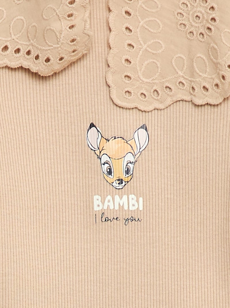 Body in maglia a coste 'Minnie' 'Disney' Beige - Kiabi