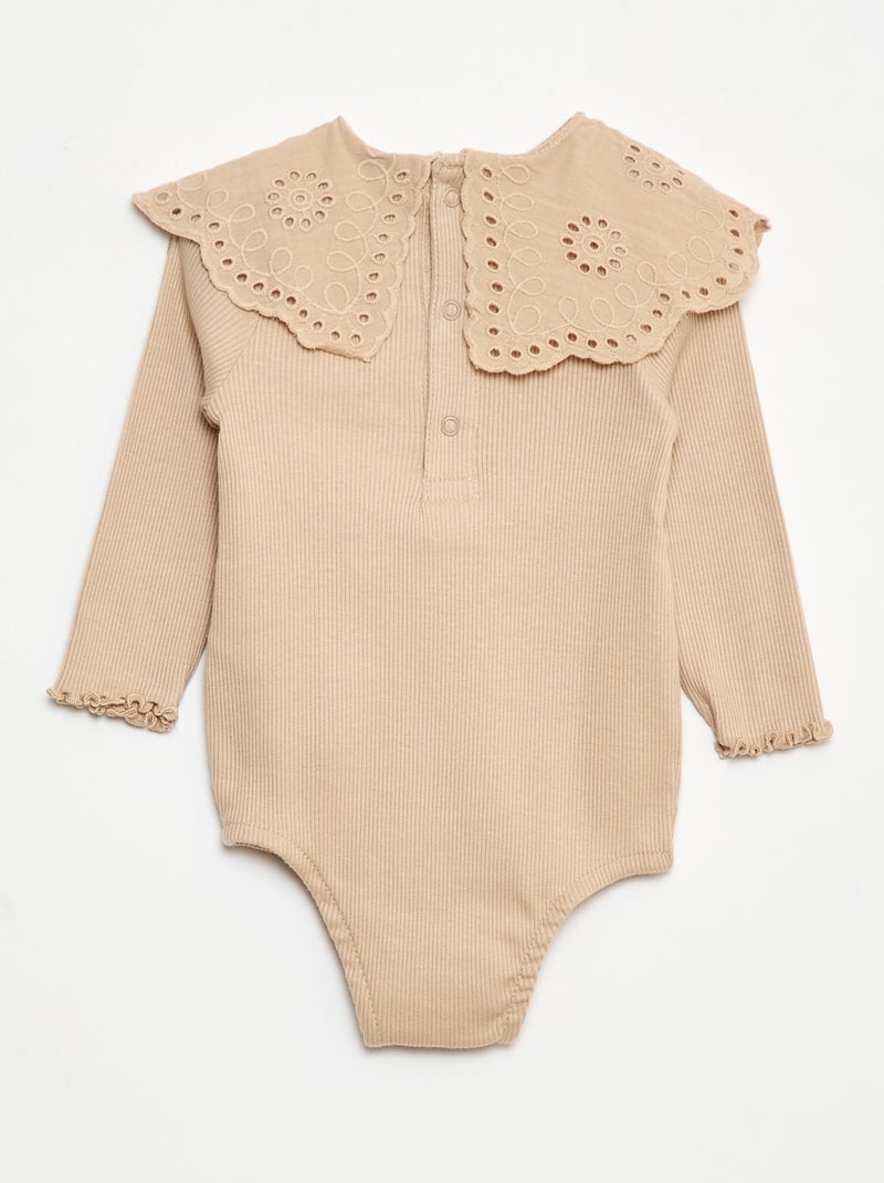 Body in maglia a coste 'Minnie' 'Disney' Beige - Kiabi
