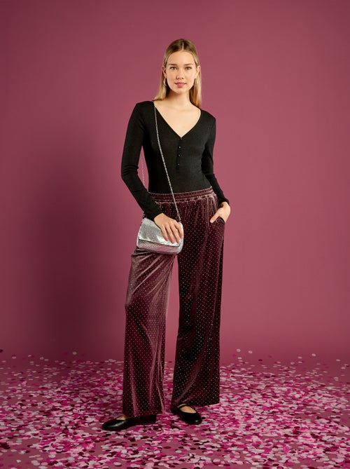 Body in maglia glitterata - Kiabi