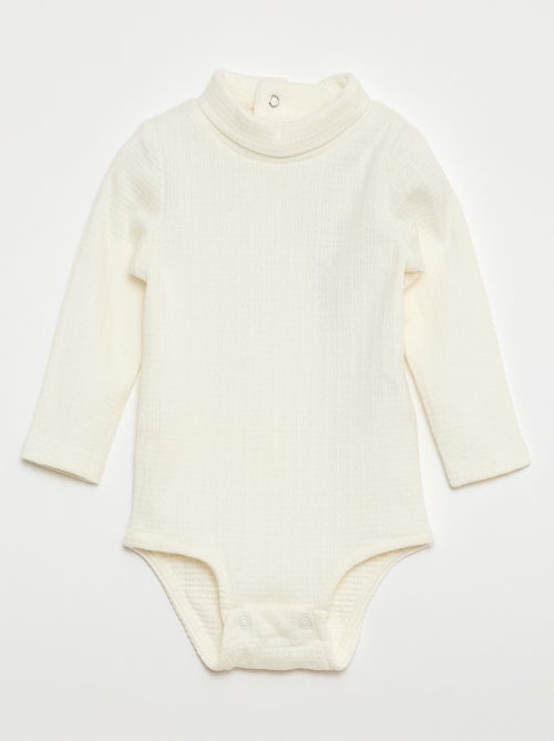 Body in maglia operata con collo alto - Kiabi