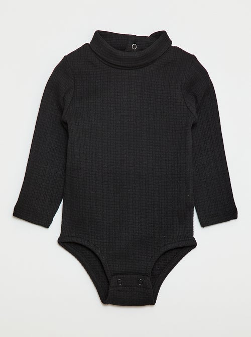 Body in maglia operata con collo alto - Kiabi