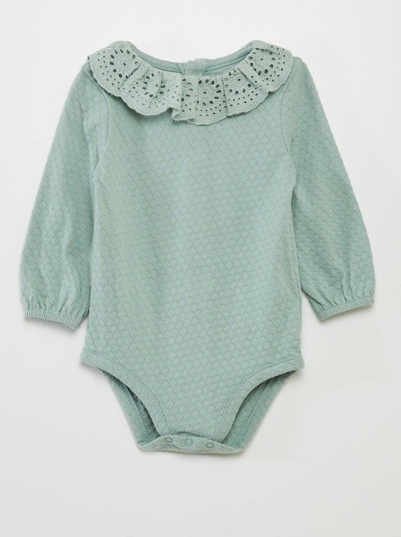 Body in maglia popcorn VERDE - Kiabi