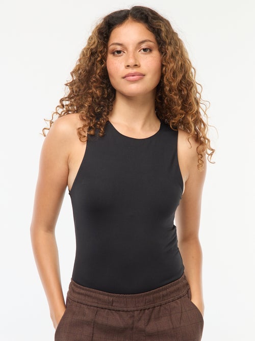 Body in microfibra con giromanica americano - Kiabi