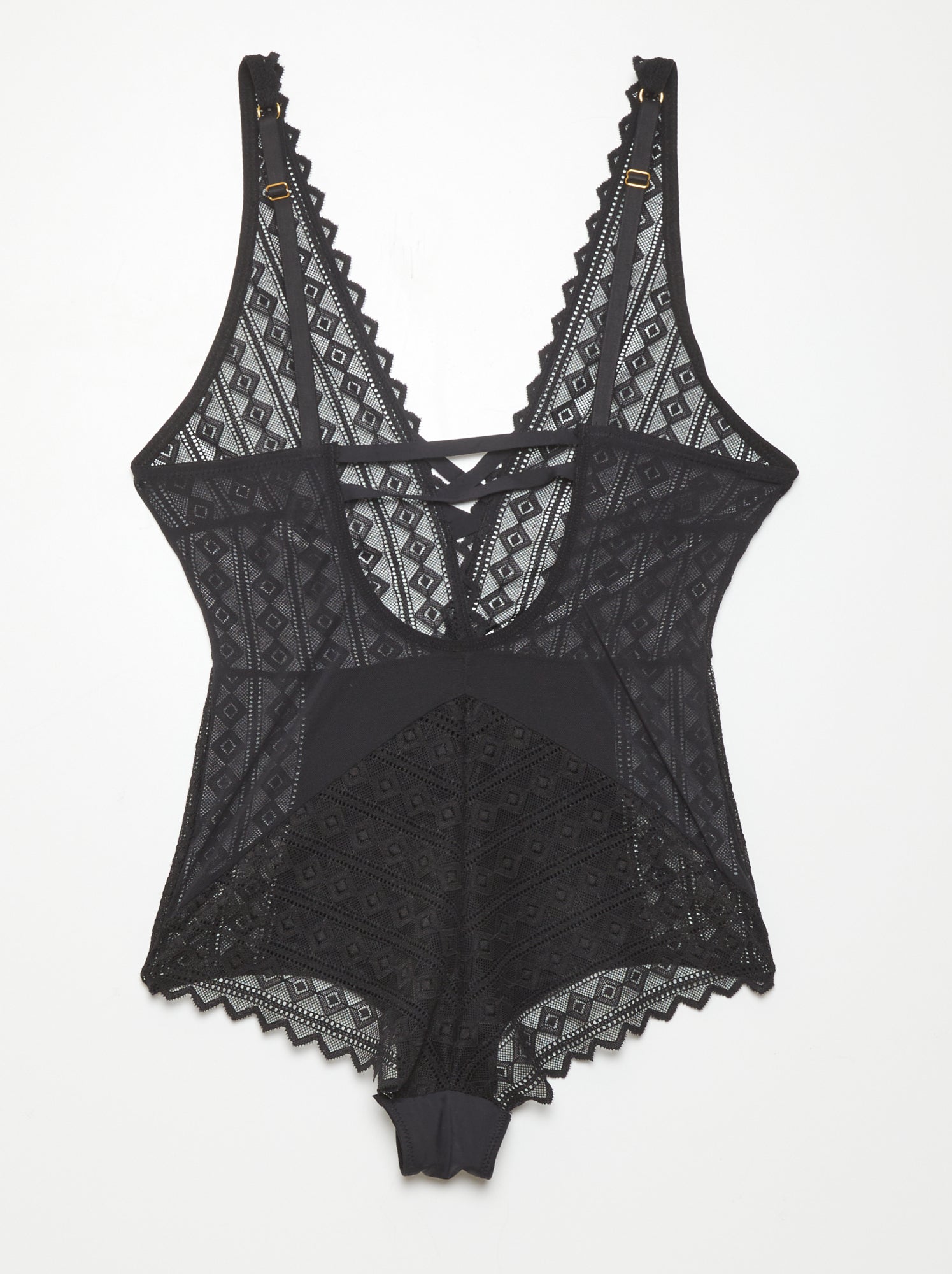 Body Donna In Pizzo SHEKINI - Lingerie Sexy Con Scollo A V E Cavallo Scavato - Foto 7