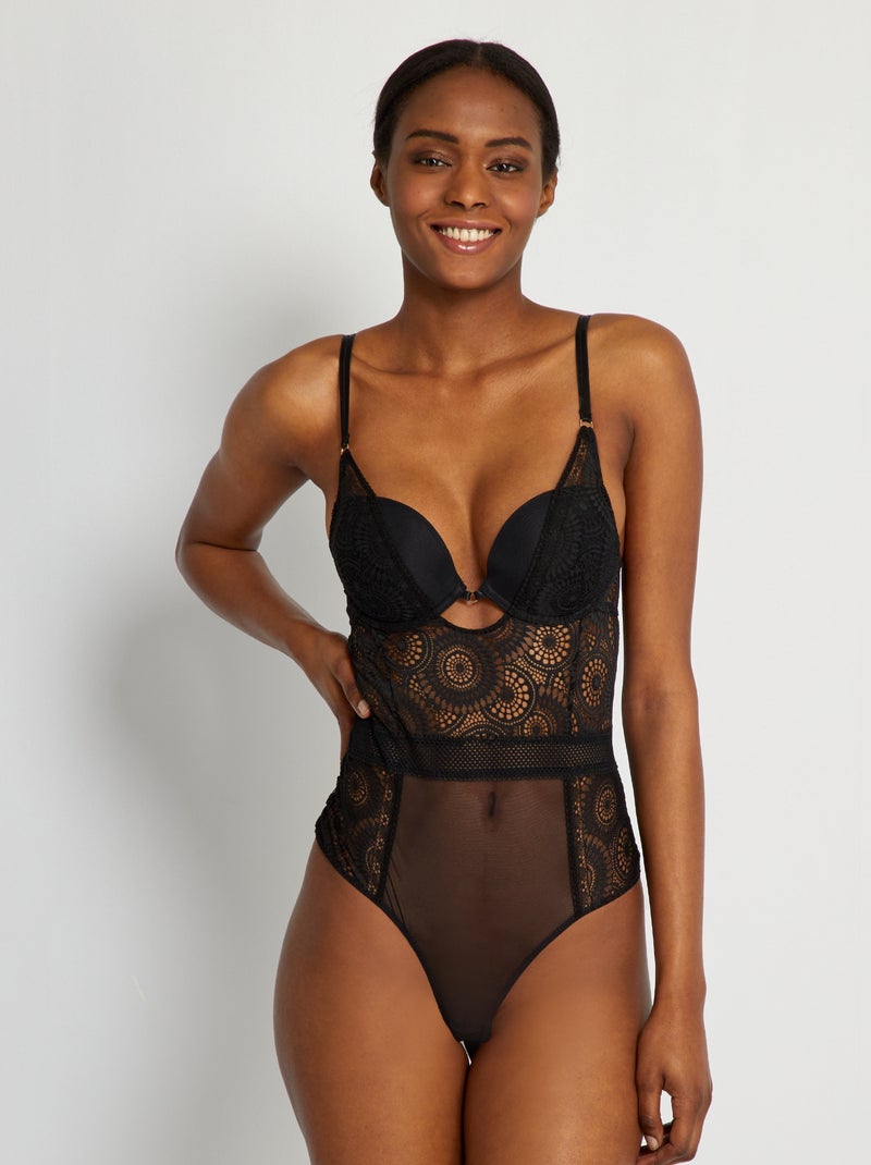 Body in pizzo Nero - Kiabi