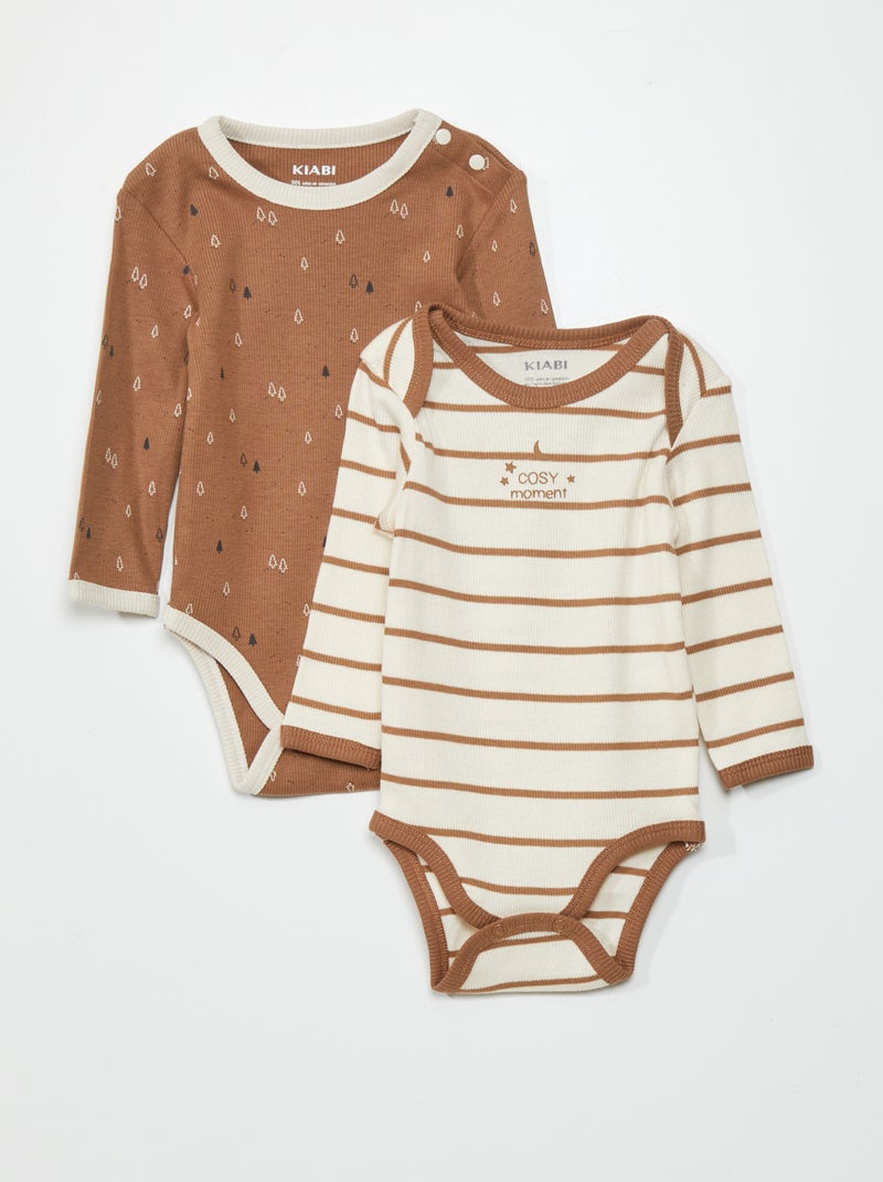Body in puro cotone MARRONE - Kiabi