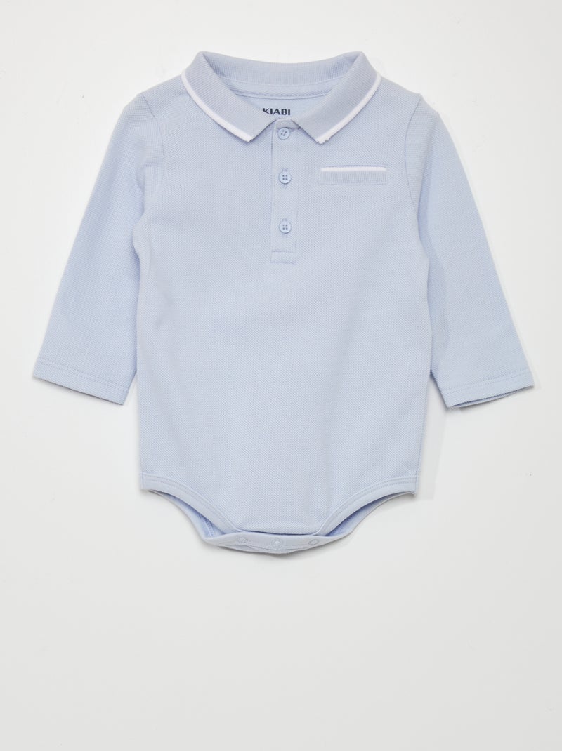 Body in stile polo BLU - Kiabi