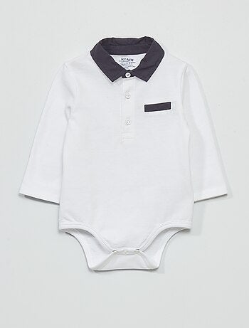Body in stile polo in maglia piqué - Kiabi