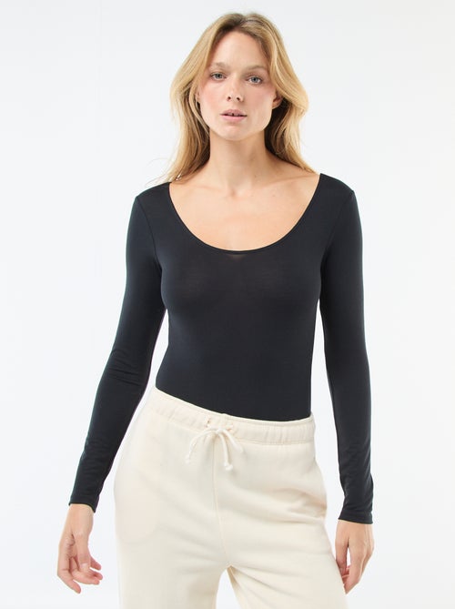 Body in tessuto stretch termoregolatore effetto seconda pelle - Kiabi