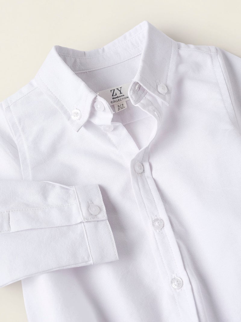 Body incrociato in cotone Bianco - Kiabi