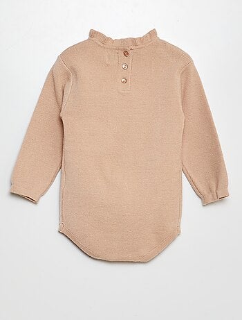 Body maglione collo con volant