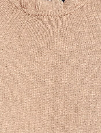 Body maglione collo con volant