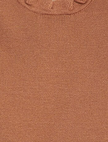 Body maglione collo con volant