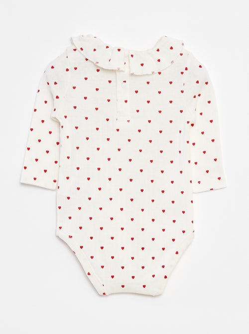 Body maniche lunghe con colletto arricciato - Kiabi Body maniche lunghe con colletto arricciato - Kiabi