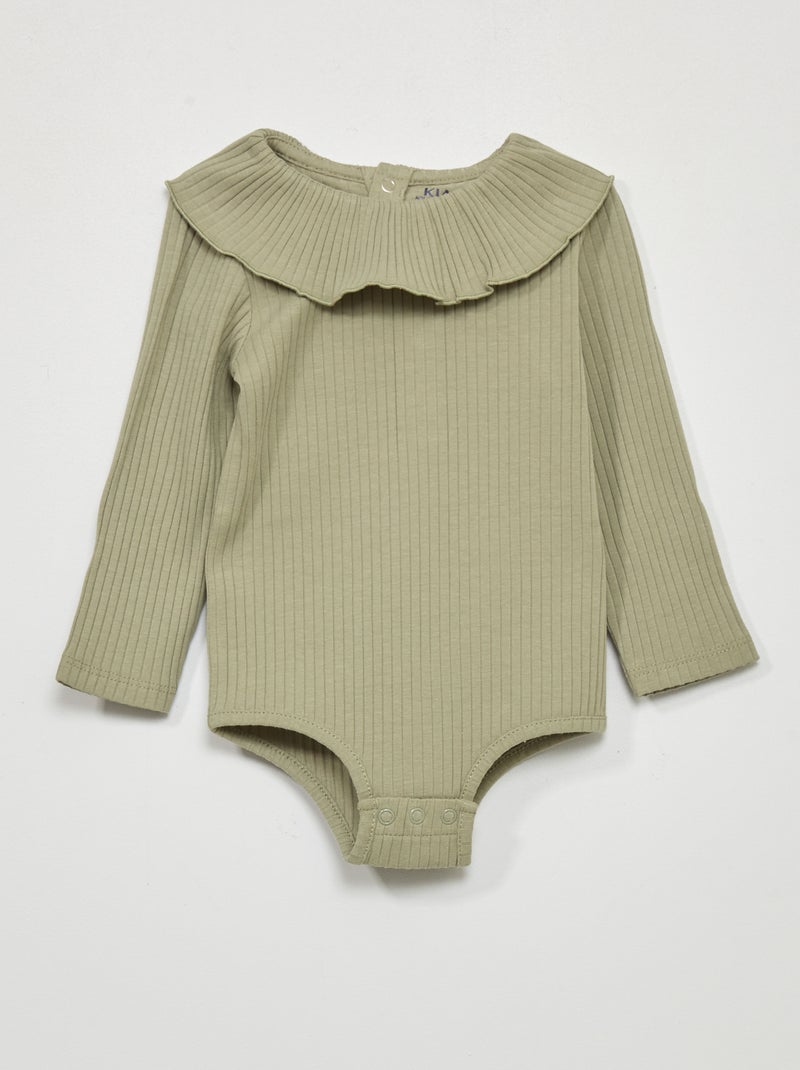 Body maniche lunghe grigio - Kiabi