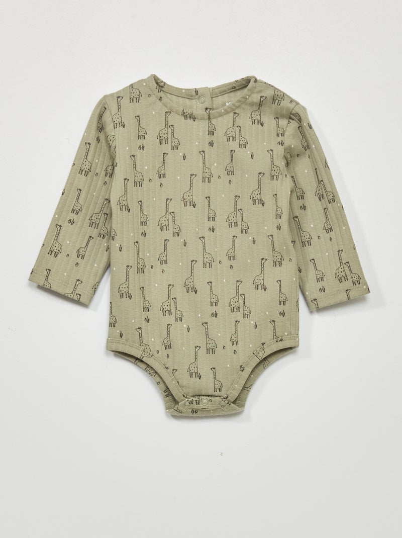 Body maniche lunghe VERDE - Kiabi