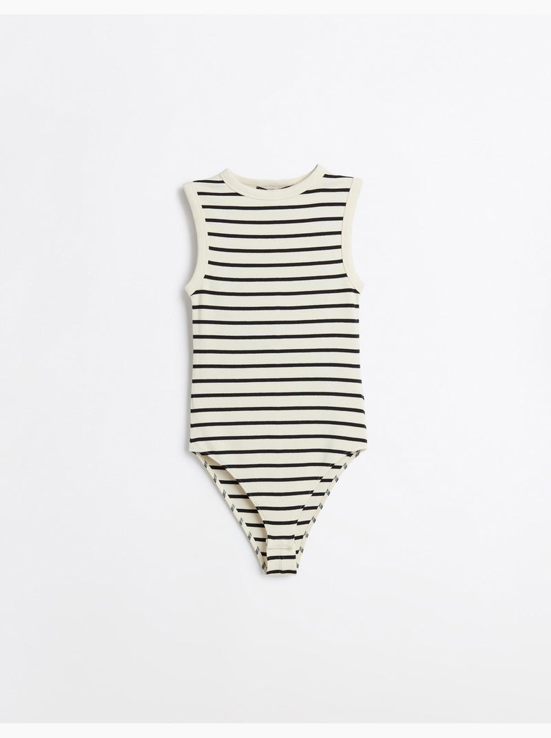 Body modal a righe, MO Fashion Beige - Kiabi