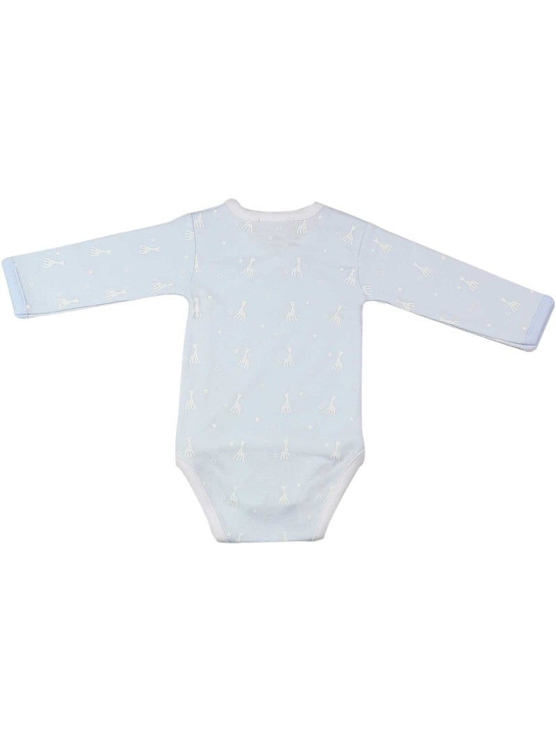 Body neonato apertura incrociata sophie la girafe® Blu cielo - Kiabi