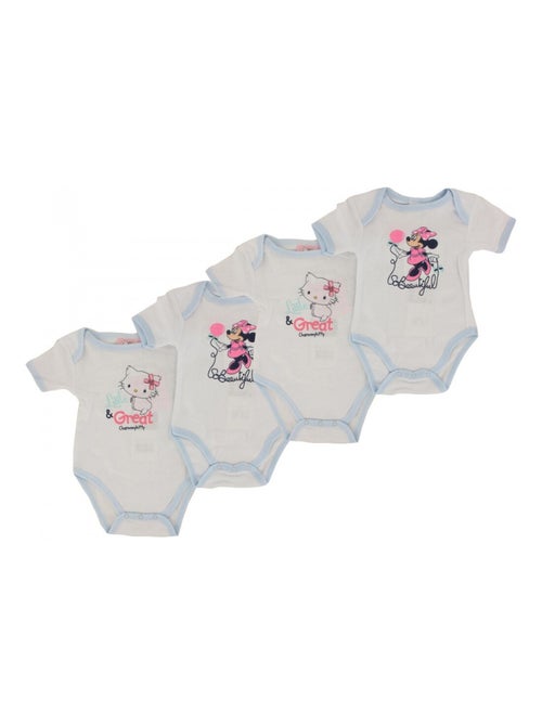 Body Neonato Confezione da 4 DISNEY MINNIE - Kiabi Body Neonato Confezione da 4 DISNEY MINNIE - Kiabi