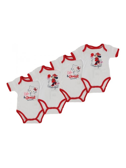 Body Neonato Confezione da 4 DISNEY MINNIE - Kiabi Body Neonato Confezione da 4 DISNEY MINNIE - Kiabi