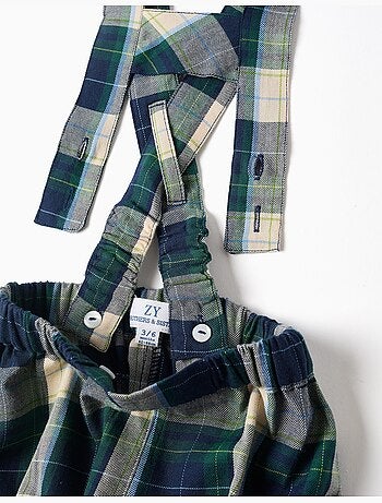 Body + pantaloncini a quadri b&s