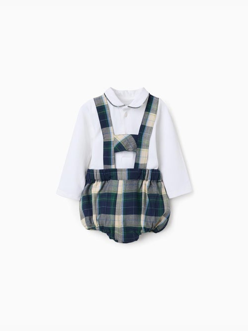 Body + pantaloncini a quadri b&s - Kiabi Body + pantaloncini a quadri b&s - Kiabi