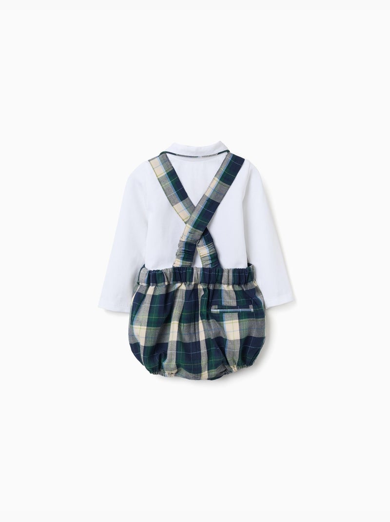 Body + pantaloncini a quadri b&s Blu scuro - Kiabi