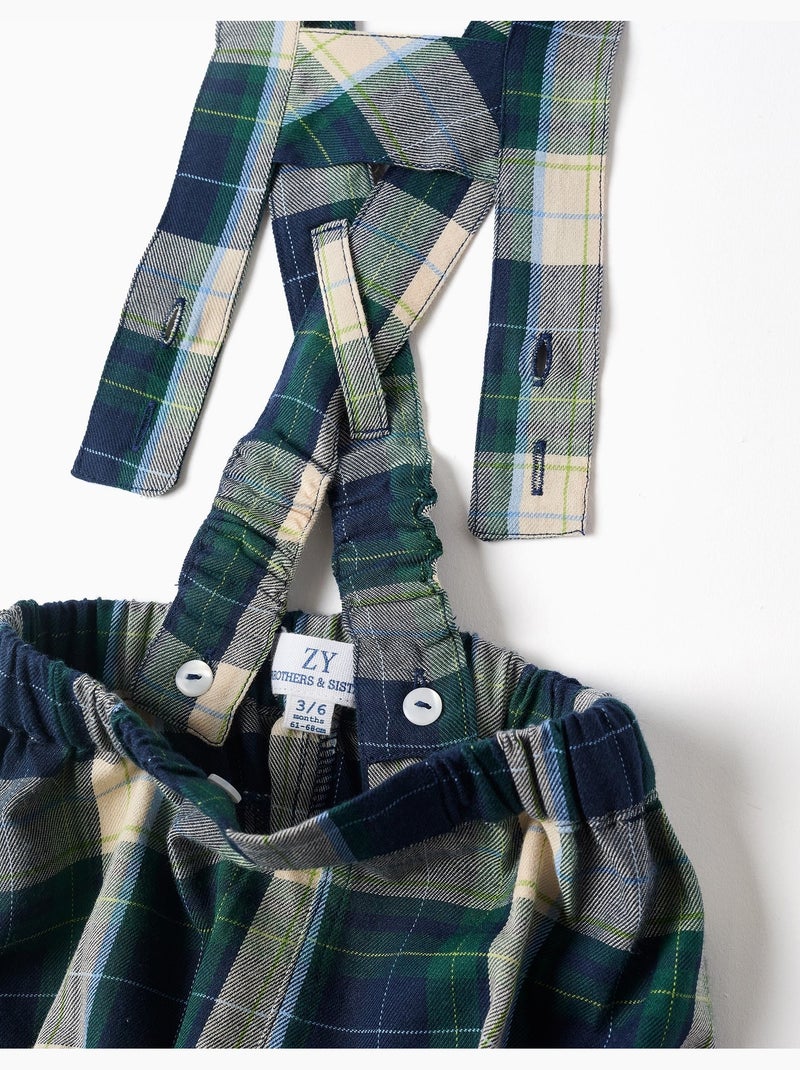 Body + pantaloncini a quadri b&s Blu scuro - Kiabi