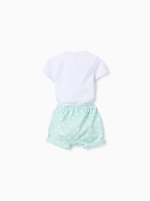 Body + pantaloncini stampato con Mickey - Kiabi