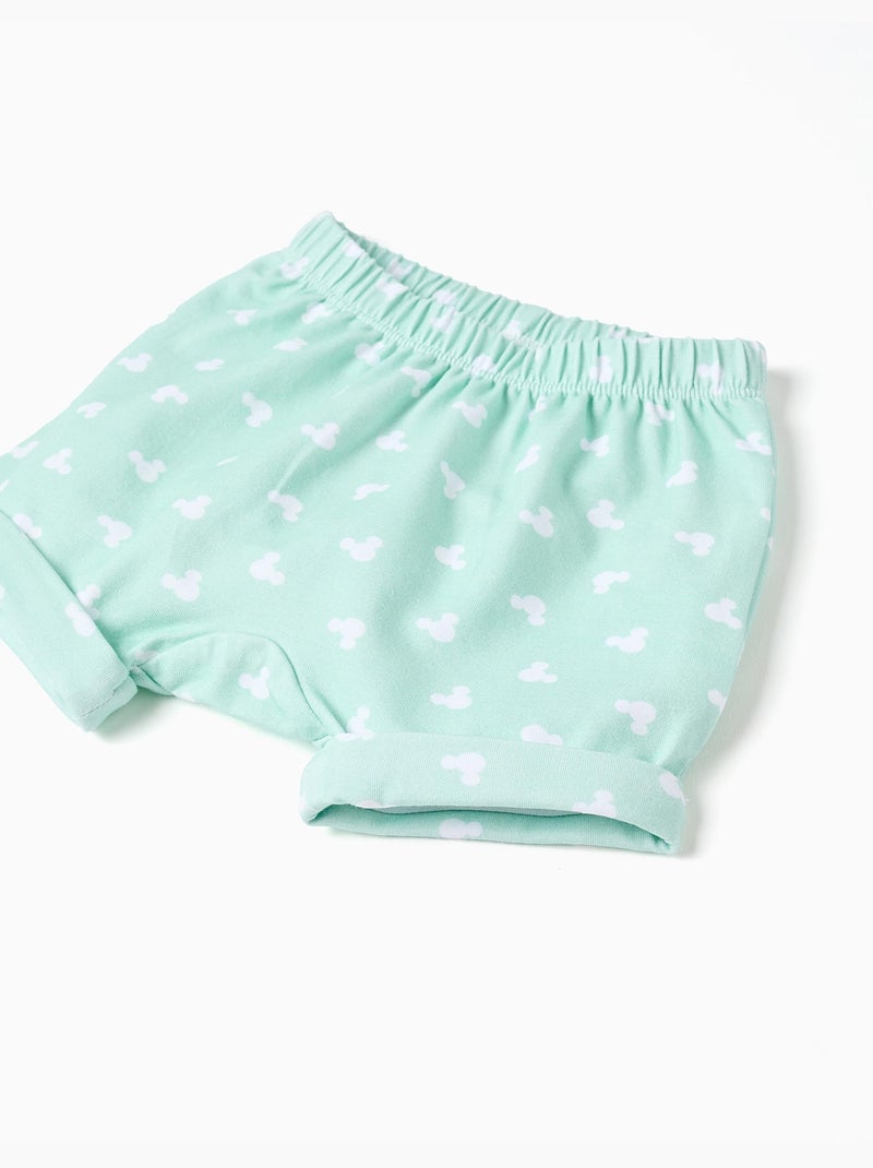 Body + pantaloncini stampato con Mickey Bianco - Kiabi