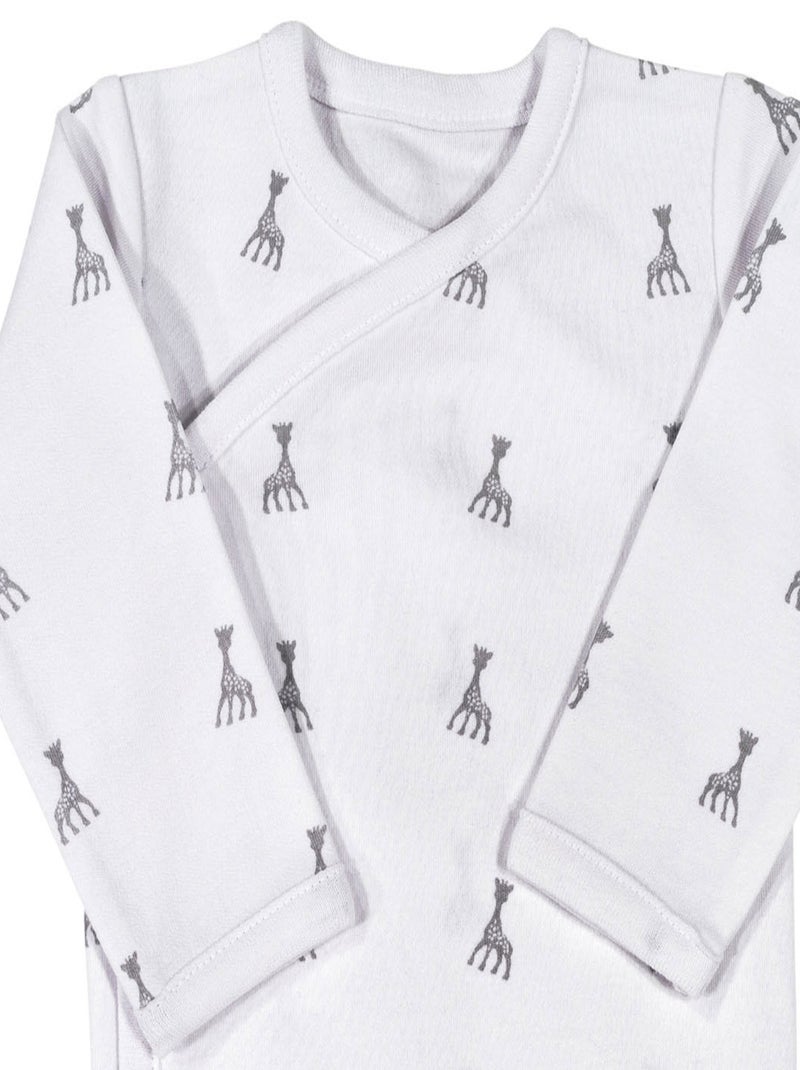 Body per bebè con apertura incrociata sophie la girafe® Bianco - Kiabi