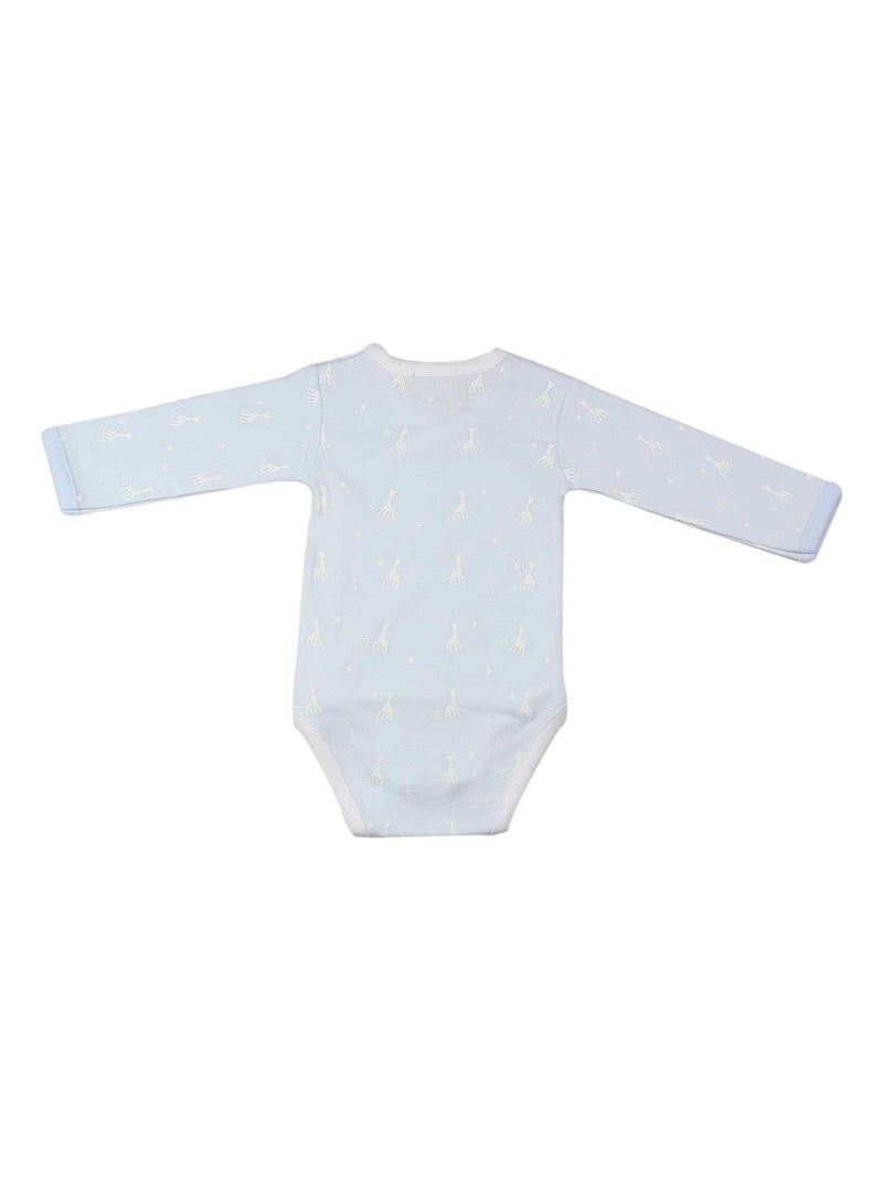 Body per bebè con apertura incrociata sophie la girafe® Blu - Kiabi