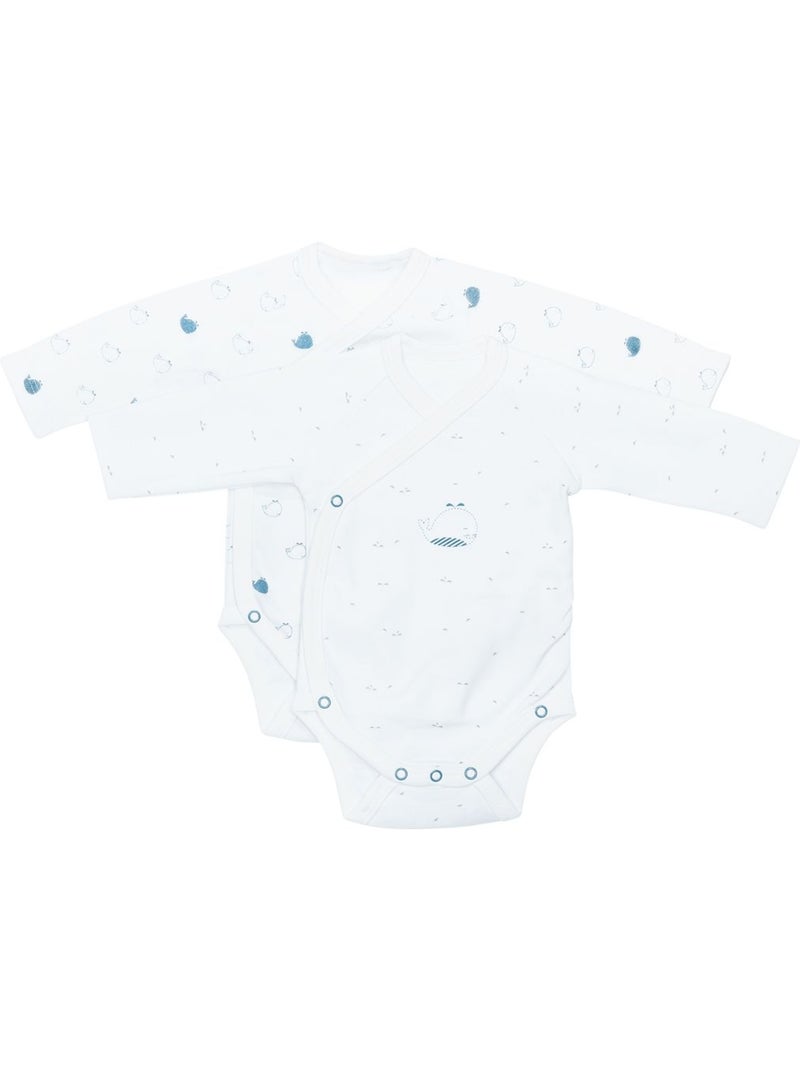 Body per neonati a maniche - sauthon Bianco - Kiabi